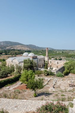 Yüksek çözünürlük dış görünüm etkileyici Anadolu beylikleri selçuk, Izmir, Türkiye üzerinden kalan mimari sanat eserleri olan İsa Bey Camii.