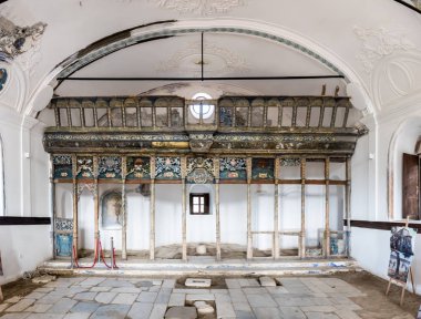 Sirince.Selcuk,Izmir,Turkey.21 köyü Ağustos 201 Ayasosti kilisede yüksek çözünürlük iç görünümü