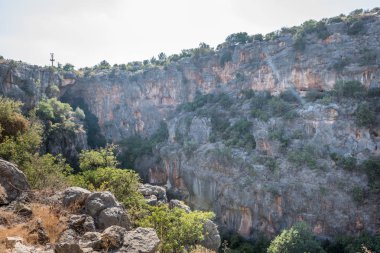 Cennetin uçurum hava iç görünüm Silifke, Mersin Türkiye semtinde.