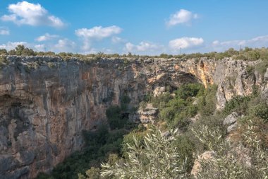 Cennetin uçurum hava iç görünüm Silifke, Mersin Türkiye semtinde.