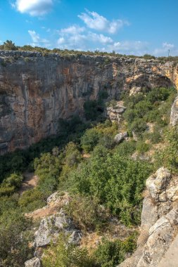 Cennetin uçurum hava iç görünüm Silifke, Mersin Türkiye semtinde.