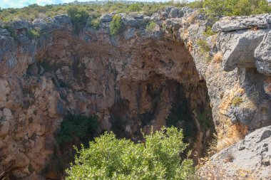 Silifke İlçesi, Mersin Türkiye'de bulunan hell(cehennnem) pit hava iç görünüm.
