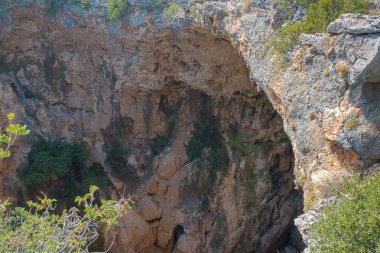 Silifke İlçesi, Mersin Türkiye'de bulunan hell(cehennnem) pit hava iç görünüm.