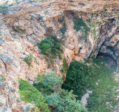 Silifke İlçesi, Mersin Türkiye'de bulunan hell(cehennnem) pit hava iç görünüm.