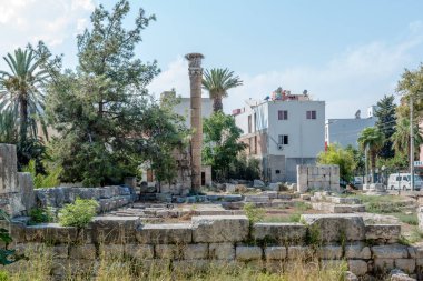 Antik Roma kalıntıları, Tapınak, Jüpiter Müzesi Silifke,Mersin,Turkey.During içinde yer alan Bizans İmparatorluğu Dönemi, tapınağın bir kiliseye dönüştürüldü