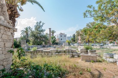 Antik Roma kalıntıları, Tapınak, Jüpiter Müzesi Silifke,Mersin,Turkey.During içinde yer alan Bizans İmparatorluğu Dönemi, tapınağın bir kiliseye dönüştürüldü