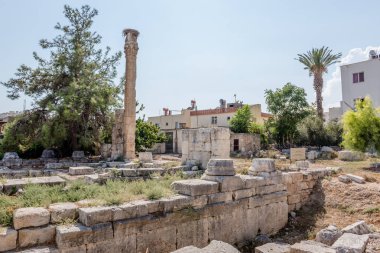 Antik Roma kalıntıları, Tapınak, Jüpiter Müzesi Silifke,Mersin,Turkey.During içinde yer alan Bizans İmparatorluğu Dönemi, tapınağın bir kiliseye dönüştürüldü