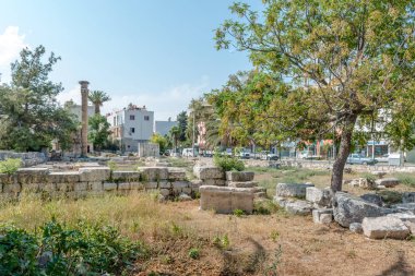 Antik Roma kalıntıları, Tapınak, Jüpiter Müzesi Silifke,Mersin,Turkey.During içinde yer alan Bizans İmparatorluğu Dönemi, tapınağın bir kiliseye dönüştürüldü