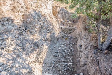  Kalıntıları antik efsanevi şehir, Troy, Çanakkale, Türkiye