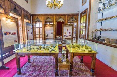 Şanlıurfa geleneksel mutfak Müzesi Sanliurfa,Turkey.19 Temmuz 201'nde geleneksel eski nesneleri