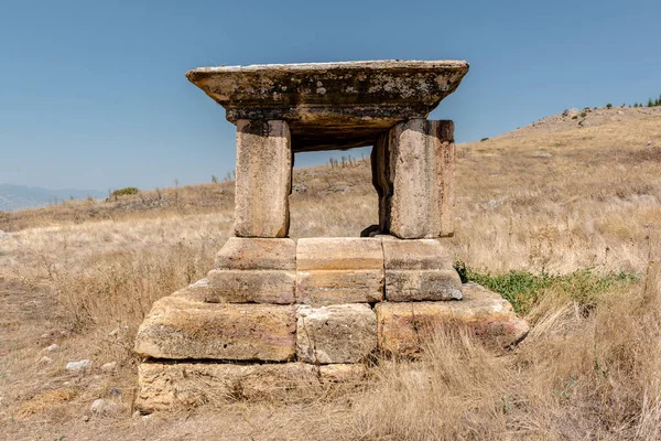Oude Tombe Hiërapolis Pamukkale Turkije Unesco Werelderfgoed — Stockfoto