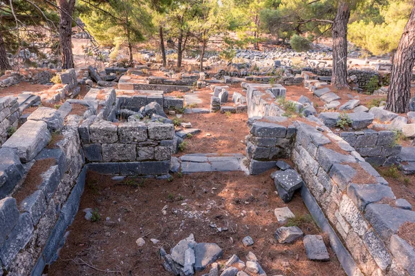 Vista Antigua Ciudad Griega Priene Soke Aydin Turquía — Foto de Stock