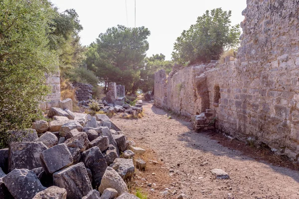 Priene Aydin 土耳其古希腊城市观 — 图库照片