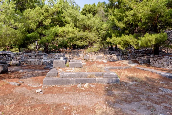 Roman Thermal Bath Complex Ancient Greek City Priene Soke Aydin — Stock Photo, Image