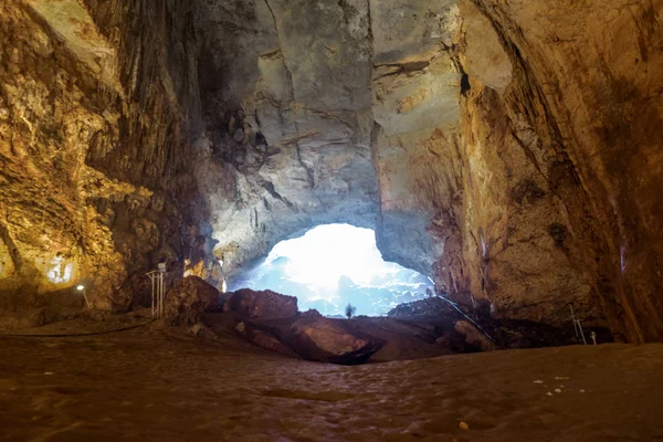 Diep Van Binnen Bekijken Van Grotten Van Kloof Van Hemel — Stockfoto