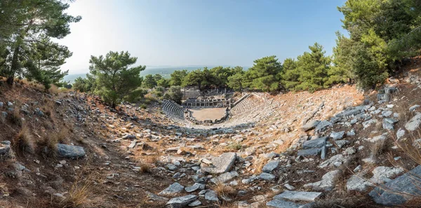 Vista Panorámica Alta Resolución Las Ruinas Del Teatro Antiguo Ciudad — Foto de Stock