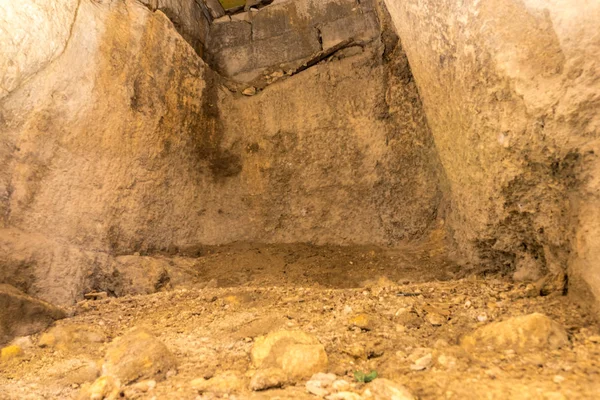 Das Innere Der Unterirdischen Höhlenkirche Aytekla Die Auch Als Heilige — Stockfoto
