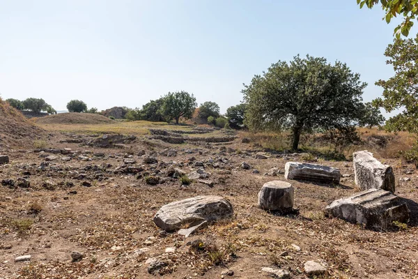 チャナッカレ トルコの古代トロイの伝説の都市の遺跡 — ストック写真