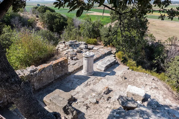 Ruinas Antigua Ciudad Legendaria Troya Canakkale Turquía — Foto de Stock