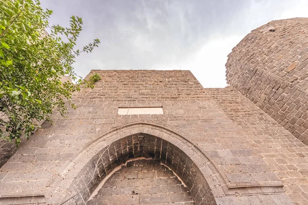 Vue Extérieure Mur Historique Porte Nommée Mardin Gate Dans Région — Photo