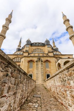Mavi gökyüzü ile Selimiye Camii Ekim 2015 tarafından Mimar Sinan ın 1575 Edirne,Turkey.17 yılında inşa edilen dış görünümü