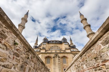 Mavi gökyüzü ile Selimiye Camii Ekim 2015 tarafından Mimar Sinan ın 1575 Edirne,Turkey.17 yılında inşa edilen dış görünümü