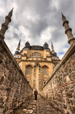 Mavi gökyüzü ile Selimiye Camii Ekim 2015 tarafından Mimar Sinan ın 1575 Edirne,Turkey.17 yılında inşa edilen dış görünümü