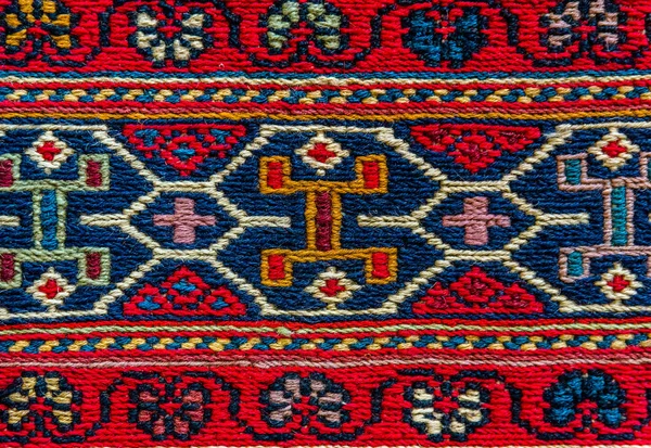 Handgewebte Teppiche Und Wandteppiche Alte Teppiche Auf Einem Türkischen Basar — Stockfoto