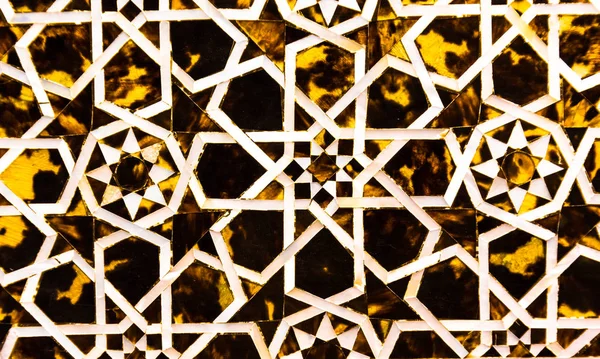 Iszlám Stílusú Mozaik Üveg Művészet Különböző Színek Formák — Stock Fotó