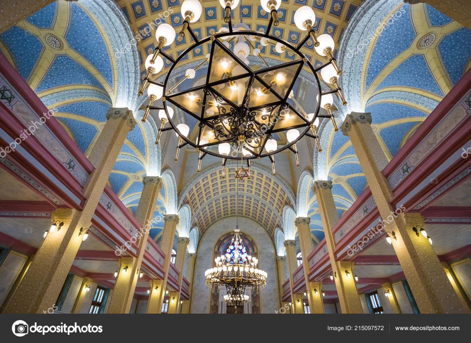 Interior View Grand Synagogue Edirne Edirne Synagogue