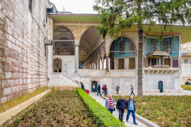 Topkapı Sarayı, bir büyük Müzesi hedef Istanbul,Turkey.11 Nisan 201 kimliği belirsiz kişi ziyaret
