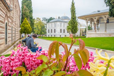 Topkapı Sarayı, bir büyük Müzesi hedef Istanbul,Turkey.11 Nisan 201 görünümünü