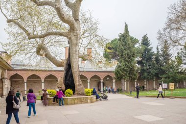 Topkapı Sarayı, bir büyük Müzesi hedef Istanbul,Turkey.11 Nisan 201 kimliği belirsiz kişi ziyaret