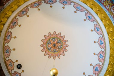 Tavan sünnet odası Topkapı Sarayı, bir büyük Müzesi hedef Istanbul,Turkey.11 Nisan 201 görünümünü
