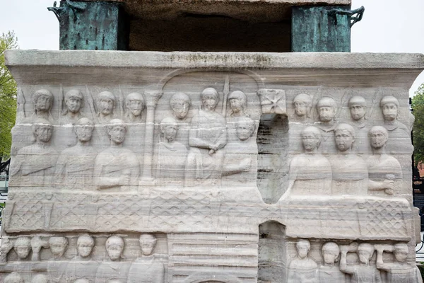 Κλείστε Την Προβολή Λεπτομερούς Οβελίσκος Θεοδοσίου Αιγυπτιακός Οβελίσκος Στον Αρχαίο — Φωτογραφία Αρχείου