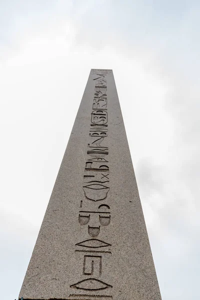 Obelisco Teodósio Obelisco Egípcio Antigo Hipódromo Perto Sultanahmet Mesquita Azul — Fotografia de Stock