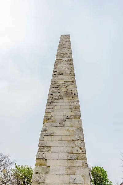 Vista Obelisco Murado Obelisco Constantino Obelisco Alvenaria Antigo Hipódromo Perto — Fotografia de Stock