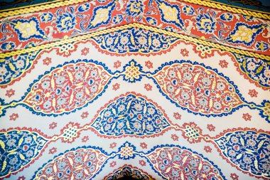 Tavan sünnet odası Topkapı Sarayı, bir büyük Müzesi hedef Istanbul,Turkey.11 Nisan 201 görünümünü