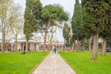 Topkapı Sarayı, bir büyük Müzesi hedef Istanbul,Turkey.11 Nisan 201 kimliği belirsiz kişi ziyaret