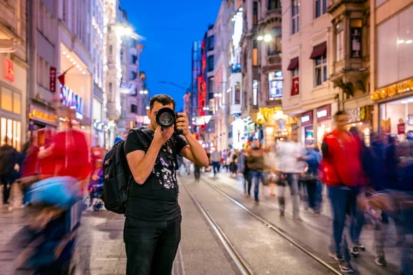 Uzun Pozlama Veya Yavaş Çekim Hızı Bulanık Görüntü Kimliği Belirsiz — Stok fotoğraf