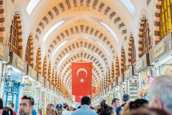 Baharat Veya Mısır Çarşısı Istanbul Turkey Nisan 2018 Yılında Ünlü — Stok fotoğraf