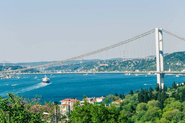 Paisaje Vista Del Julio Puente Los Mártires Puente Del Bósforo — Foto de Stock