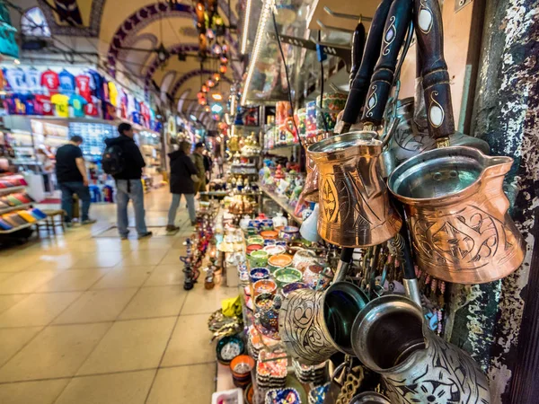 Turisti Non Identificati Visita Shopping Nel Grand Bazaar Istanbul Interno — Foto Stock