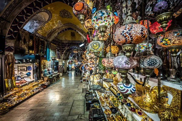 Persone Non Identificate Visita Grand Bazaar Shopping Interno Del Grand — Foto Stock