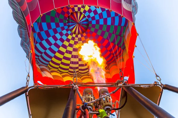 Préparation Ballon Air Chaud Pour Survoler Vallée Cappadoce Anatolie Turquie — Photo