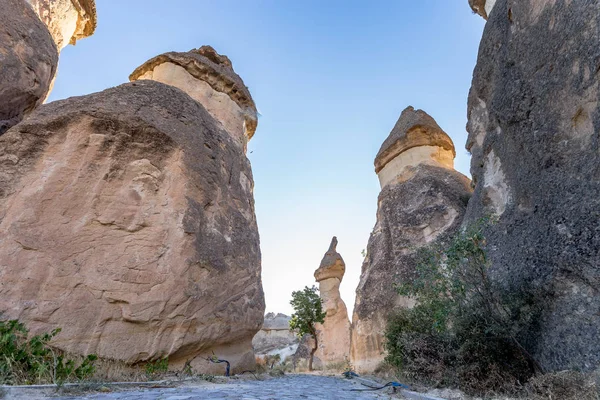 Kapadokya Peri Masalı Bacalar Kapadokya Nın Sıcak Hava Balonları Ile — Stok fotoğraf