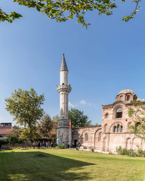 Widok Zewnętrzny Fethiye Camii Pammakaristos Kościół Kościół Bizantyjski Sąsiedztwie Lotniska — Zdjęcie stockowe