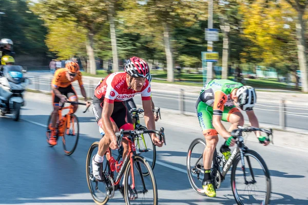 Cyklister Som Racing Istanbul Skede Presidential Cykling Tur Turkey Istanbul — Stockfoto