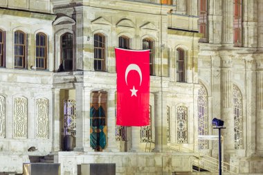 Boğaziçi, Istanbul, Türkiye yakın Ortaköy Camii detaylı görünümü Kapat.