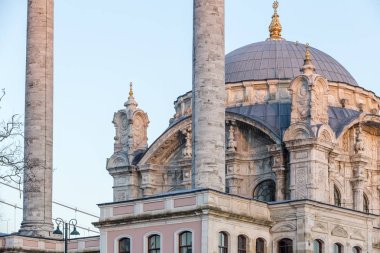Boğaziçi, Istanbul, Türkiye yakın Ortaköy Camii detaylı görünümü Kapat.